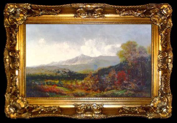 framed  George Loring Brown Moat Mt from Jackson NH, ta009-2